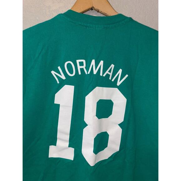 Vintage American Legion Baseball Shirt Reynolds Norman #18 Green Tee 90s L Large - Picture 7 of 9